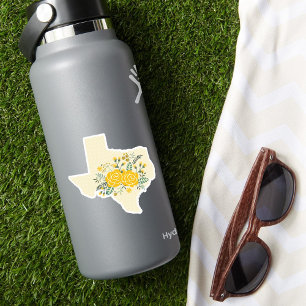 Pegatina Conjunto de 3 Rosas Amarillas del Estado de Gingha