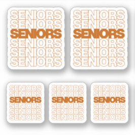 Pegatina Conjunto de 5 Naranjas mayores mayores quemados