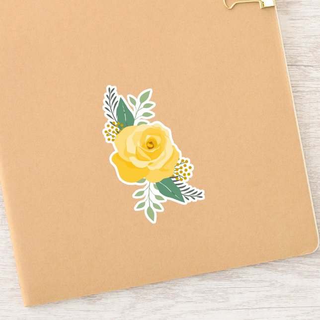 Pegatina Conjunto de 6 Rosas Amarillas de Texas - Rosas úni (Subido por el creador)