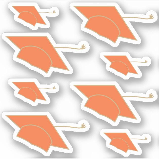 Pegatina Conjunto de 8 Naranjas de corte de Personalizado d (Anverso)
