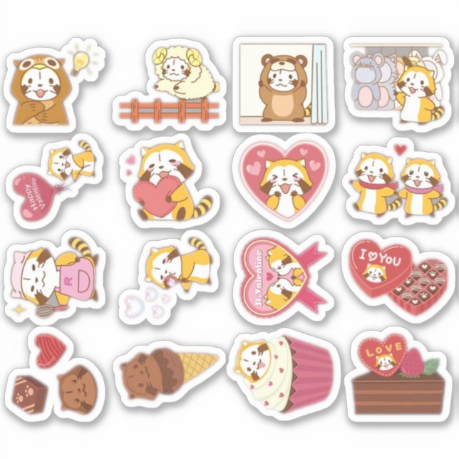 Pegatina Conjunto de amor (Anverso)