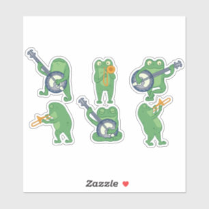 PEGATINA CONJUNTO DE CARACTERES MÚSICOS