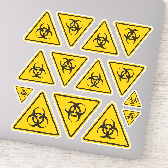 Pegatina Conjunto de iconos de riesgo biológico (Detalle)