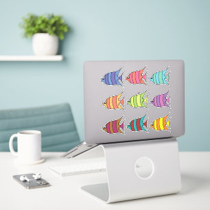 Pegatina conjunto de peces personalizados