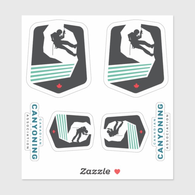 Pegatina Conjunto de Stickers de la Asociación Canadiense d (Hoja)