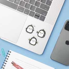 Pegatina Conjunto de Stickers de Pingüino Kawaii Adorable