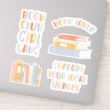 Conjunto de Stickers para Amantes de los Libros