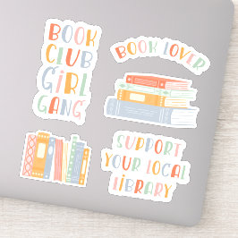 Pegatina Conjunto de Stickers para Amantes de los Libros
