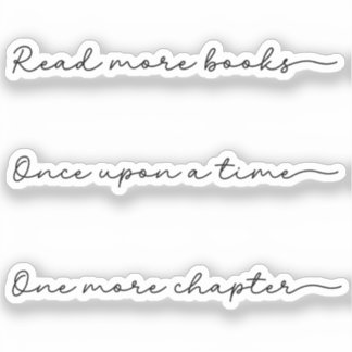 Pegatina Conjunto de tipos de interés del libro escrito a m