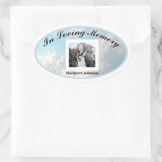 Pegatina conmemorativo - Añadir foto (Bolso)