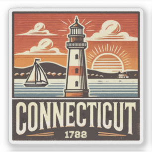 Pegatina Connecticut
