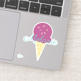 Pegatina Cono de helado lindo con Sprinkles