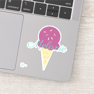 Pegatina Cono de helado lindo con Sprinkles