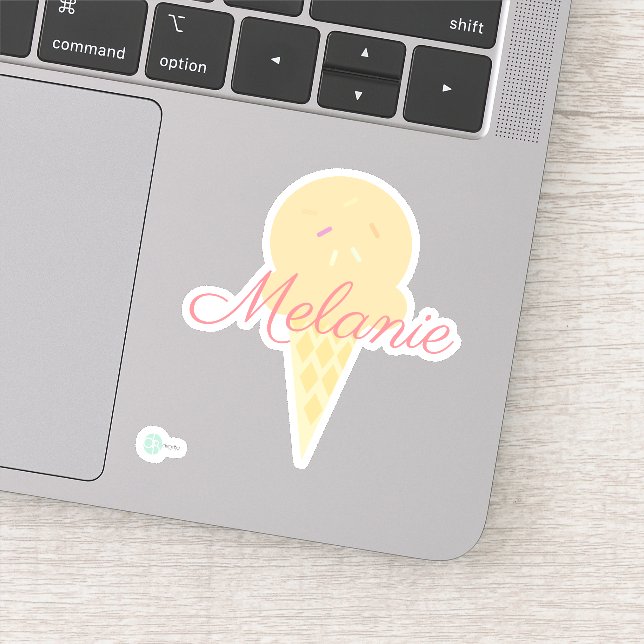 Pegatina Cono de helado lindo con Sprinkles (Detalle)