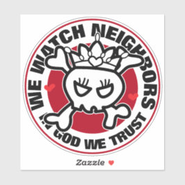 Pegatina Conozca a la princesa que vemos a los vecinos