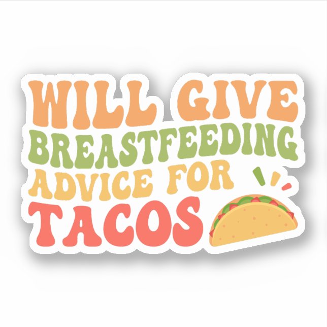 Pegatina Consultor de Lactancia Gracioso Consejero de Lacta (Anverso)