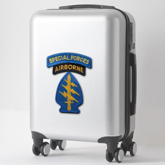 Pegatina Contacto de boinas verdes de grupos de fuerzas esp (Maleta)