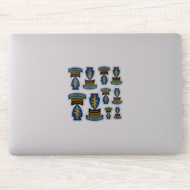 Pegatina Contacto de boinas verdes de las fuerzas especiale (Ordenador)