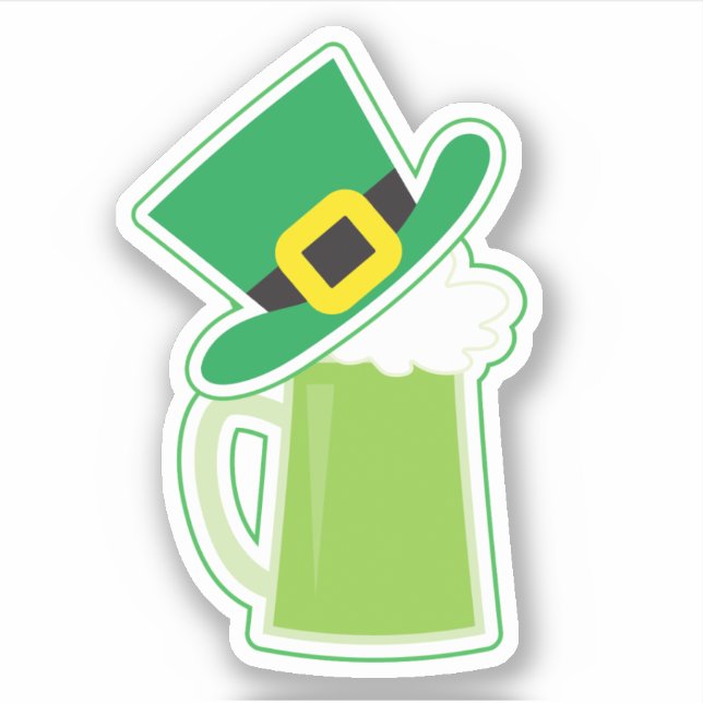Pegatina Contacto de cerveza irlandés (Anverso)