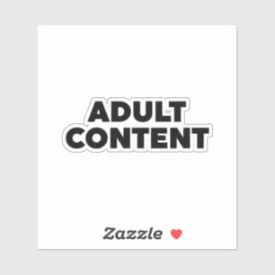 Pegatina Contenido para adultos