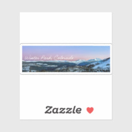 Pegatina Continental Divide Custom-Cut Vinyl Sticker