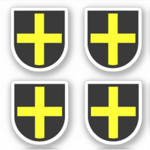 Pegatina Contorno 4-Up Escudo de St. David