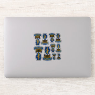 Pegatina Contorno de las boinas verdes de las fuerzas