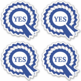 Pegatina Contorno de rosette para el referéndum por la inde