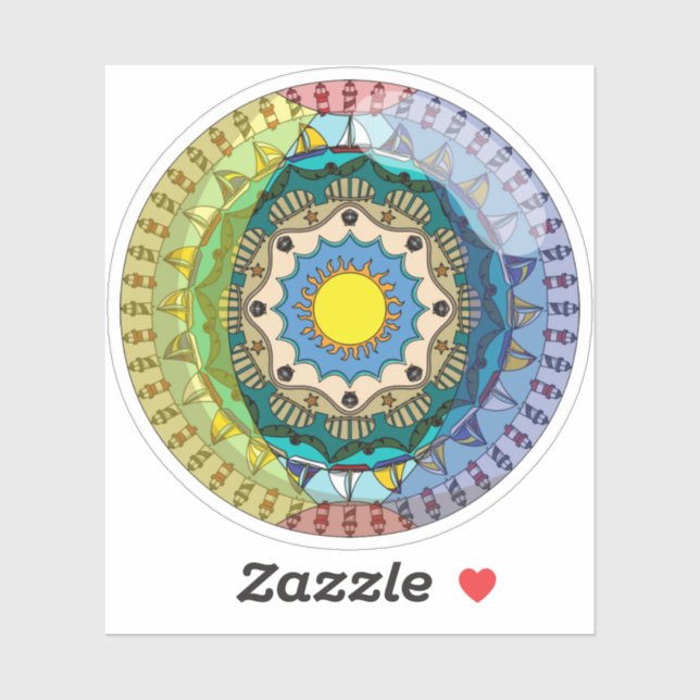 Pegatina Contour Sunshine de verano (Hoja)