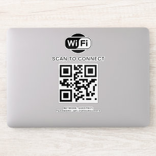 Pegatina Contraseña de Wifi   Análisis de código QR para co