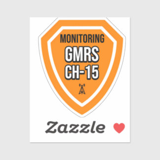 Pegatina Control del canal 15 de GMRS