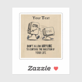 Pegatina Control motivacional personalizado de tu vida