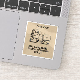 Pegatina Control motivacional personalizado de tu vida