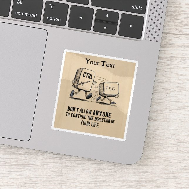 Pegatina Control motivacional personalizado de tu vida (Detalle)