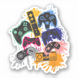 Pegatina Controlar todas las cosas Video Game Controller T-