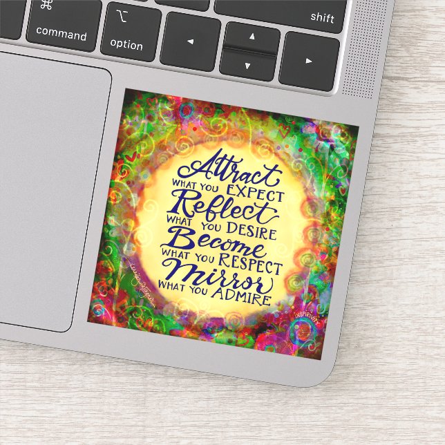 Pegatina Conviértete en lo que buscas en otros estímulos (Detalle)