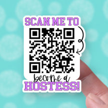 Conviértete en un albergue Purple QR Code Pequeña