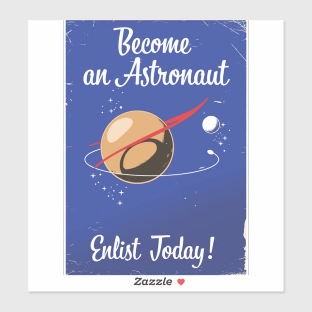 Pegatina ¡Conviértete hoy en un aliado astronauta! (Hoja)