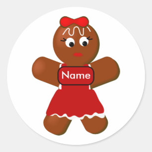 Pegatina Cookie, Chica de Gingerbread