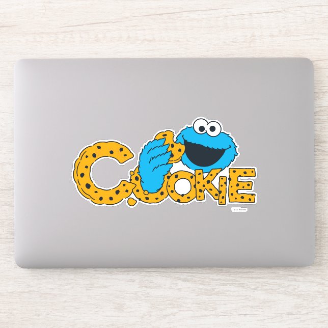 Pegatina Cookie Monster | Cookie! (Ordenador)