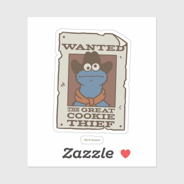 Pegatina Cookie Monster | Poster deseado (Hoja)