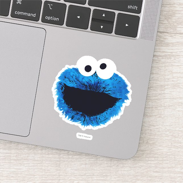 Pegatina Cookie Monster | Tendencia acuarela (Detalle)
