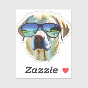 Pegatina cool brave dog