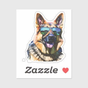 Pegatina cool german shepherd