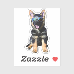 Pegatina Cool German Shepherd puppy