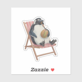 Pegatina Cool Penguin Sticker | Cute Summer Scrapbook Decal