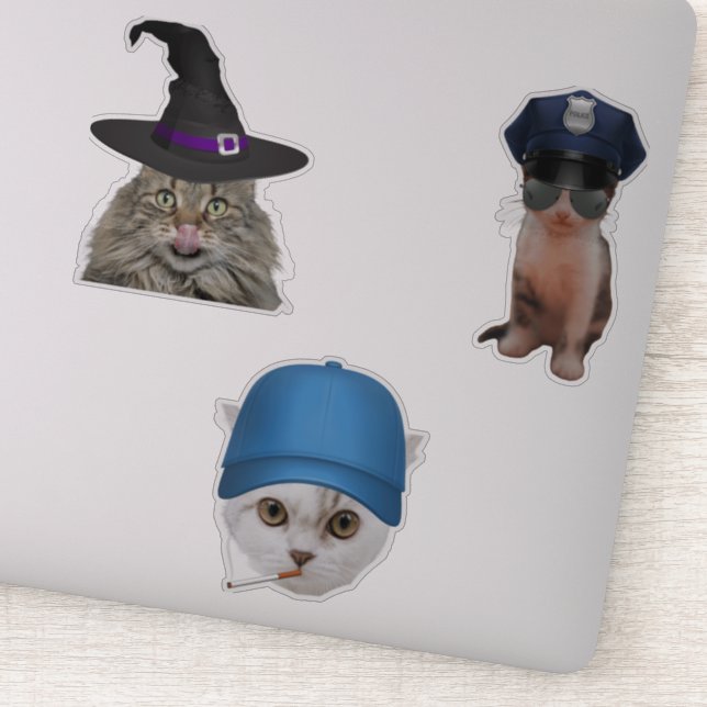 Pegatina Cop Cat (Detalle)