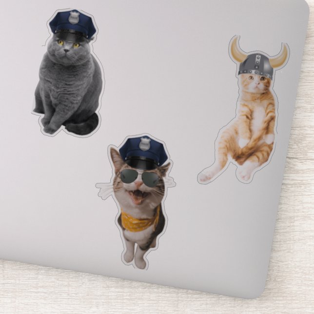 Pegatina Cop Cat (Detalle)