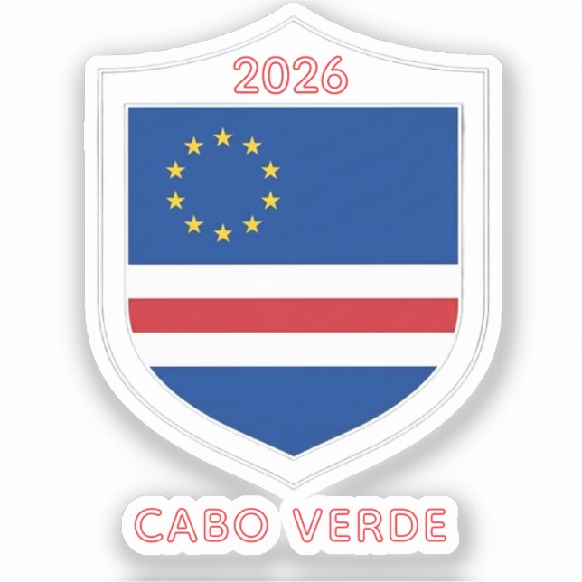 Pegatina Copa Mundial de Cabo Verde 2026 (Anverso)