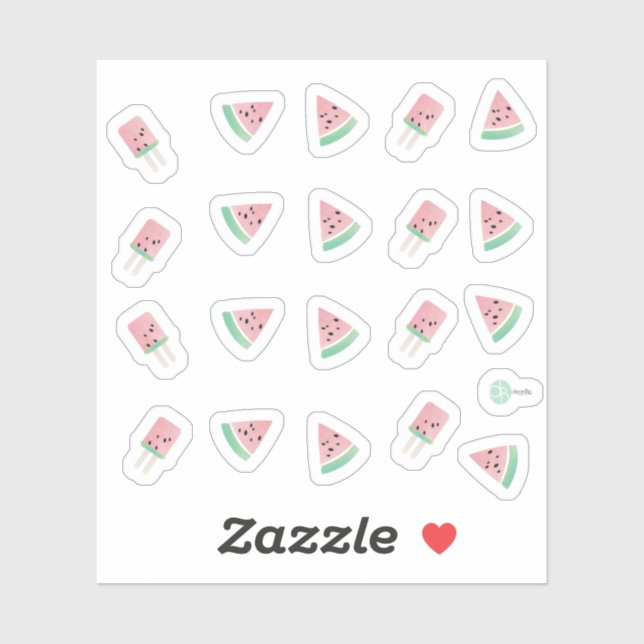 Pegatina Copas acuáticas de verano (Hoja)